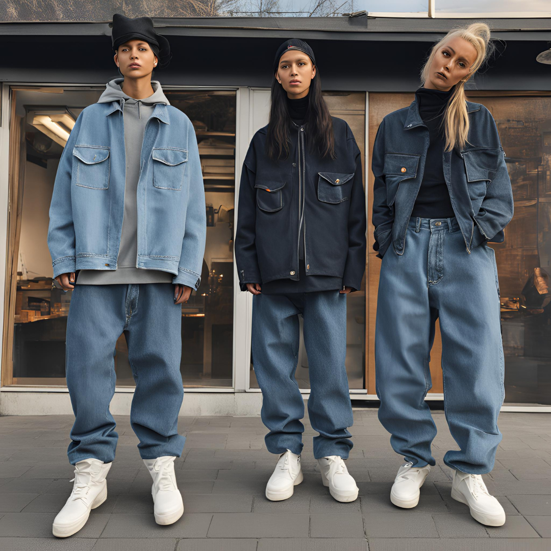 Oslo Jeansjacke & Baggyjeans Set